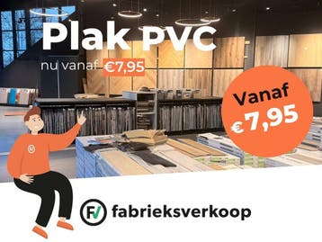 PVC Vloer v.a. €7,95/m² | Vandaag Meenemen, Ophalen, Plak PVC Klik PVC Click PVC, 75 m² of meer, Nieuw