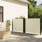 vidaXL Windscherm uittrekbaar 140x1200 cm crèmekleurig, Verzenden, Nieuw