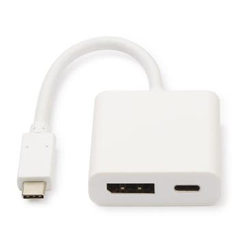 USB C naar DisplayPort adapter - Roline - 0.1 meter, Computers en Software, Pc- en Netwerkkabels, Verzenden, Nieuw