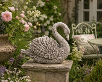 Bloempot - Hars - Swan shaped flower pot