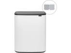 Brabantia Bo Touch Bin - Prullenbak - 2 x 30 liter - Soft, Verzenden, Zo goed als nieuw