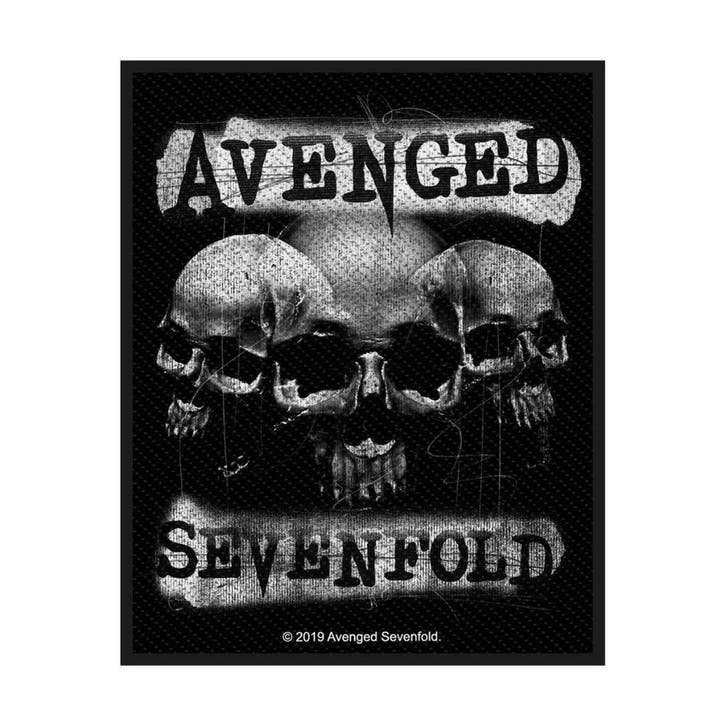 Avenged Sevenfold Skulls patch officiële merchandise, Verzamelen, Muziek, Artiesten en Beroemdheden, Overige typen, Nieuw, Ophalen of Verzenden
