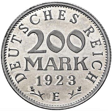 Duitsland, Weimar Republiek 200 Mark 1923 - NGC MS65