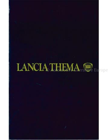 1984 LANCIA THEMA KLEUREN & INTERIEUR BROCHURE, Boeken, Nieuw, Author