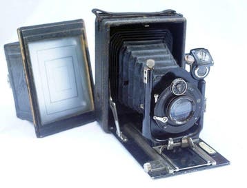 Ihagee Patent Duplex No. 720 (9x12cm) met Trioplan, Nieuw
