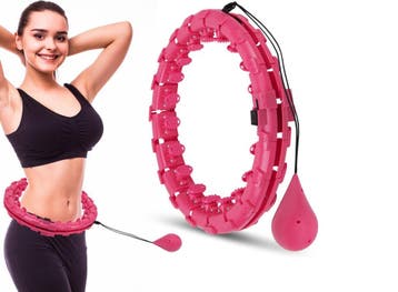 Niceey Fitness Hoelahoep met Gewicht 24 Schakels -, Sport en Fitness, Verzenden, Nieuw