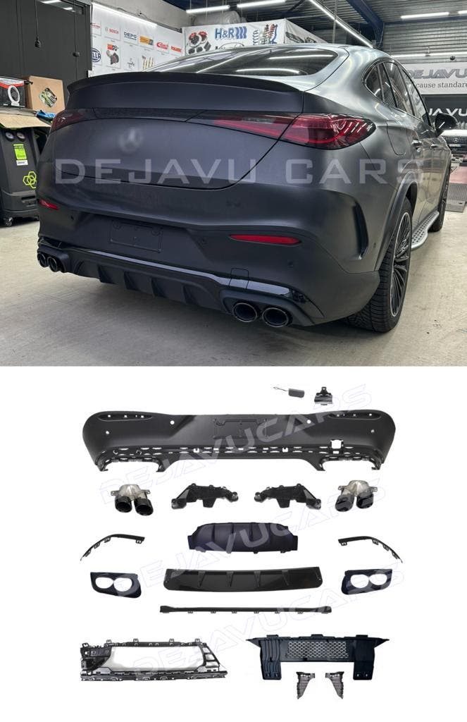 GLC43 AMG Look Diffuser voor Mercedes Benz GLC C254 Coupe, Auto diversen, Tuning en Styling, Ophalen of Verzenden