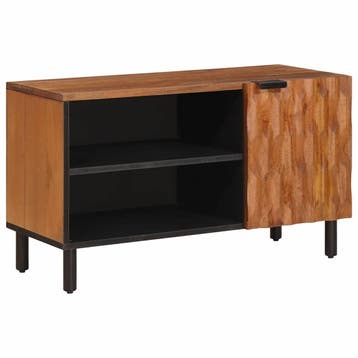vidaXL TV-kast met opslag Acacia Bruine Afwerking 80 x 33 x, Verzenden, Nieuw