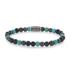 REBEL and ROSE ARMBAND RR-60132-V BLUE NIGHTS VINTAGE  M, Staal, Nieuw, Met edelsteen, Verzenden