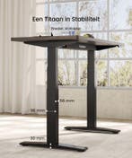 Zit sta bureau - Elektrisch - Verstelbaar - Bureauframe - Wi, Verzenden, Zo goed als nieuw