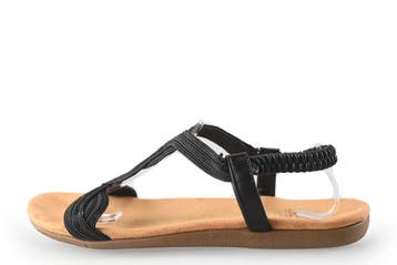 Dolcis Sandalen in maat 42 Zwart, Dolcis, Verzenden, Zwart, Sandalen of Muiltjes