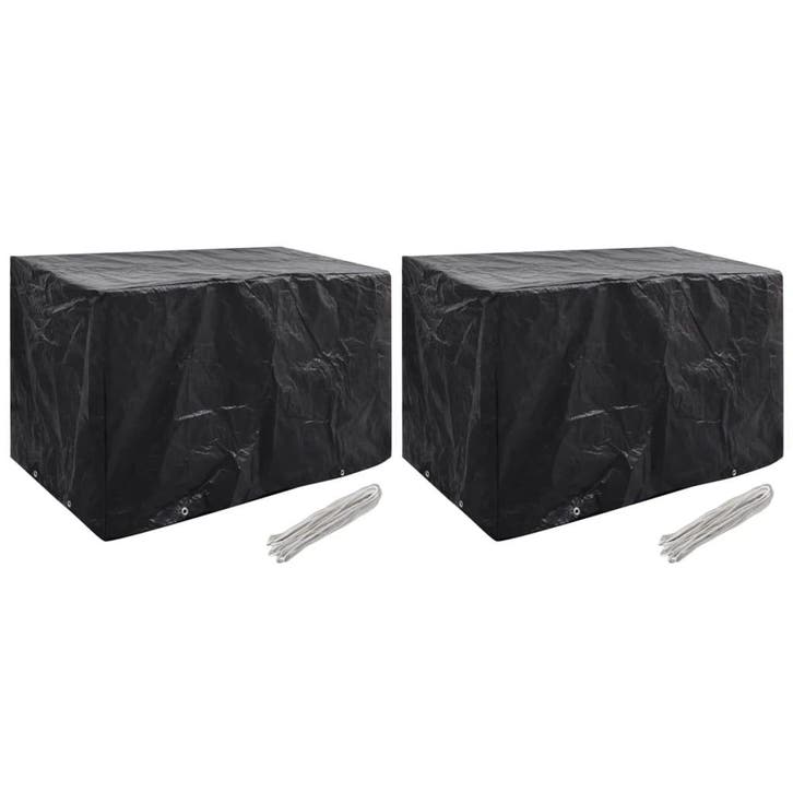 vidaXL Tuinmeubelhoezen 2 st 8 ogen 140x70x90 cm, Tuin en Terras, Tuinmeubel-accessoires, Nieuw, Verzenden