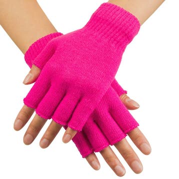 Vingerloze handschoen fluor pink, Kleding | Dames, Ophalen of Verzenden, Nieuw