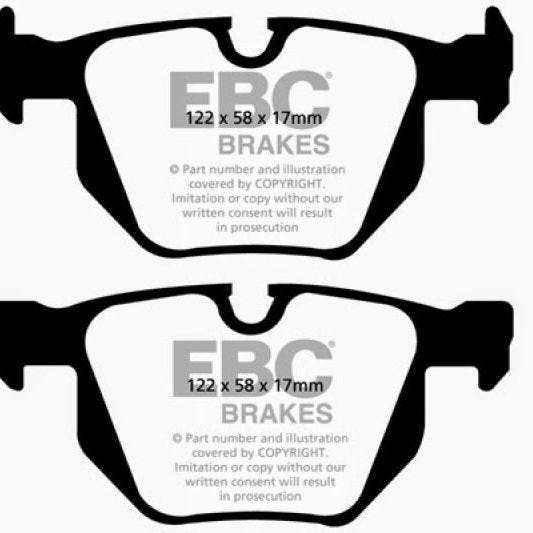 EBC 06-12 BMW 335i 3.0T (E90/E92/E93) Bluestuff Rear Brake, Auto-onderdelen, Remmen en Aandrijving, Ophalen of Verzenden