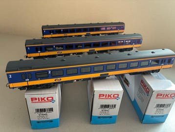 Piko H0 - 97645/97646/97647 - Modeltrein personenwagen (3) -, Nieuw