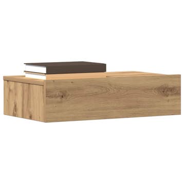 vidaXL Nachtkastje 60x35 cm bewerkt hout artisanaal, Minder dan 45 cm, Verzenden, Nieuw, Minder dan 55 cm