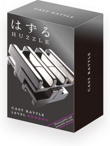 Huzzle Cast Puzzle - Rattle (level 5) | Huzzle - Puzzels, Hobby en Vrije tijd, Denksport en Puzzels, Verzenden, Nieuw