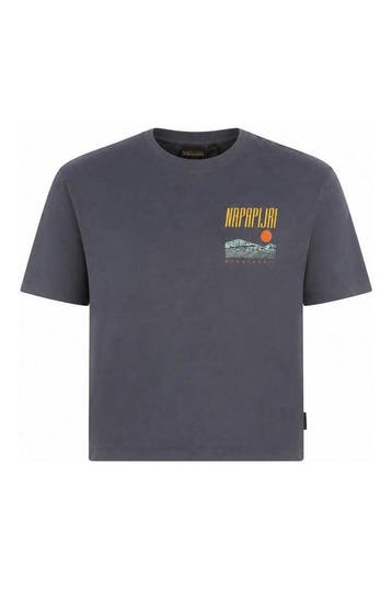 Napapijri T-shirt Jongens in maat 176 Blauw, Verzenden, Nieuw, Napapijri, Jongen of Meisje