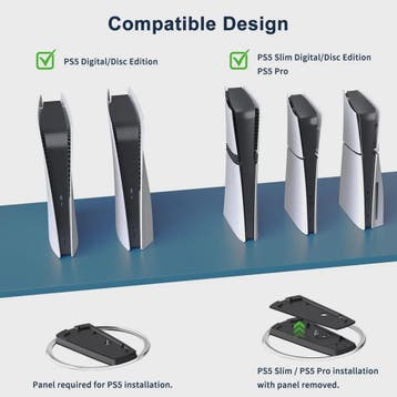 Verticale Standaard voor PS5, PS5 Pro & PS5 Slim - Zwart, Ru, Verzenden, Nieuw