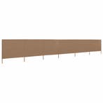 vidaXL Windscherm 6-panelen 800x80 cm stof taupe, Verzenden, Nieuw