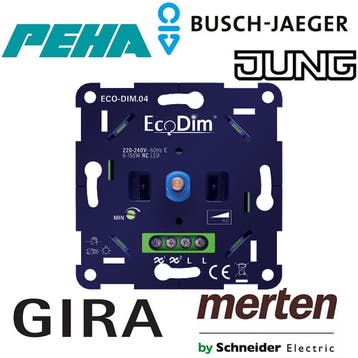 EcoDim - LED Dimmer - ECO-DIM.04 - Fase Afsnijding RC -, Ophalen of Verzenden, Nieuw