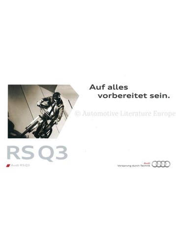 2013 AUDI RS Q3 BROCHURE DUITS, Nieuw, Audi, Author