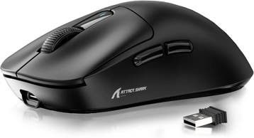 Bluetooth Gaming Muis Zwart | 46% Korting | Win11/Mac, Computers en Software, Rechtshandig, Muis, ATTACK SHARK, Gaming muis
