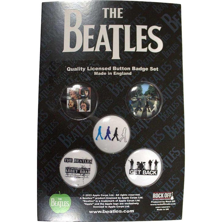The Beatles - 1969-1970  button 5-pack officiële merchandise, Verzamelen, Muziek, Artiesten en Beroemdheden, Kleding, Nieuw, Ophalen of Verzenden