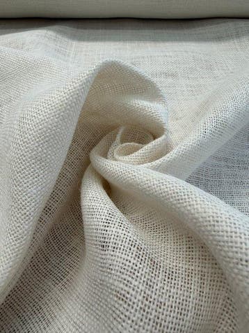 Puur natuurlijke jute met open geweven structuur, Oeko-Tex, Antiek en Kunst