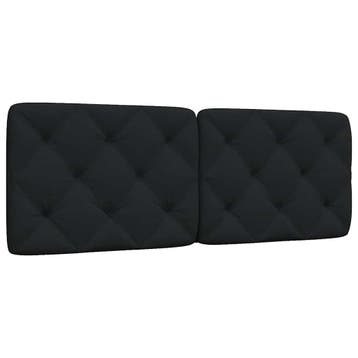 vidaXL Hoofdbordkussen 140 cm stof zwart, Verzenden, Nieuw, Zwart, Stof
