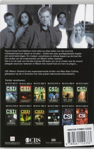 CSI 9789061122333 M.A. Collins, Verzenden, Gelezen, M.A. Collins