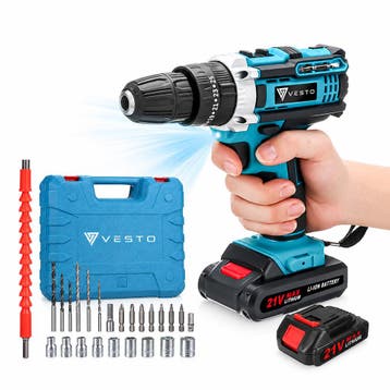 Vesto PowerDrive Accuboormachine incl. 2 Accus, Verzenden, Nieuw