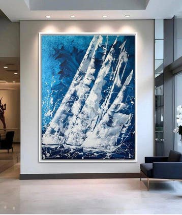 EK.art - White Sails – Ocean Fury XXL