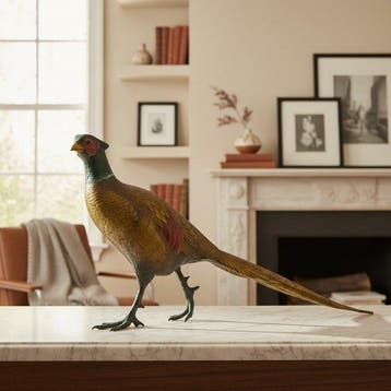 Franz Xaver Bergman - after - sculptuur, Pheasant in Vienna, Antiek en Kunst