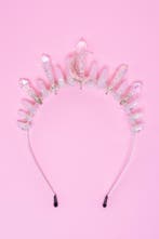 Haarband Bergkristal Zilver Maan Helder Kristal Diadeem Fant, Ophalen of Verzenden, Nieuw, Carnaval, Accessoires