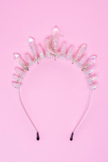 KIMU® Haarband Bergkristal Zilver Maan Helder Kristal Diadee, Kleding | Dames, Ophalen of Verzenden, Nieuw, Carnaval, Accessoires