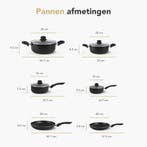 2dekans | Rochester Pannenset - 18-delig - Aluminium -, Huis en Inrichting, Keuken | Potten en Pannen, Ophalen of Verzenden, Zo goed als nieuw