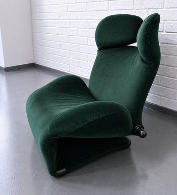 Cassina - Toshiyuki Kita - Fauteuil - Wink Chair - Fluweel