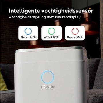 2dekans | Bloomfold Luchtontvochtiger - 16L per Dag - Incl., Witgoed en Apparatuur, Luchtbehandelingsapparatuur, Ophalen of Verzenden