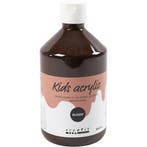 Acrylverf Glossy, bruin, 500 ml/ 1 fles, Nieuw
