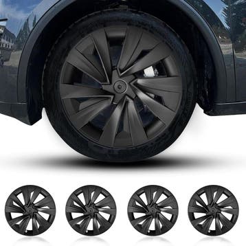 Tesla Model Y Hubcaps Matzwart | Tweedekansje | OP=OP, Ophalen of Verzenden, Nieuw