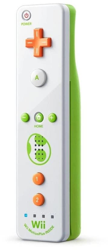 Nintendo Wii / Wii U Remote Motion Plus - Yoshi Edition (Con, Verzenden, Zo goed als nieuw