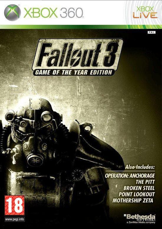Fallout 3 Game of the Year (Xbox 360), Spelcomputers en Games, Games | Xbox 360, Gebruikt, Vanaf 12 jaar, Verzenden