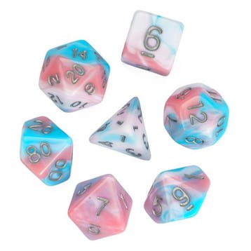 Dobbelstenen Set - Cotton Candy (7-delig) | HOT Games -, Verzenden, Nieuw