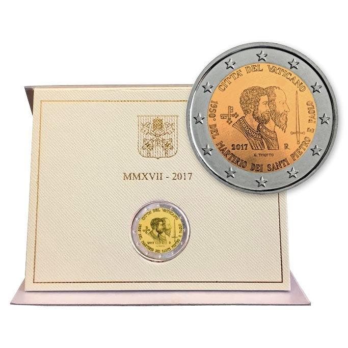 Vaticaan 2 Euro Petrus en Paulus 2017, Postzegels en Munten, Munten | Europa | Euromunten, Verzenden