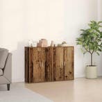 vidaXL Dressoir 2 pcs Oudhout 60 x 31 x 84 cm Bewerkt hout, Verzenden, Nieuw, Overige houtsoorten, Minder dan 50 cm