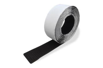 2xRol 10 mtr zelfklevend klittenband 5cm Zwart-haak en lu..., Verzenden, Nieuw