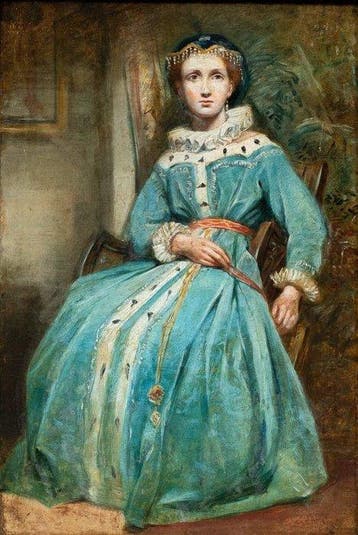 Romantic school (second half of XIX) - Portrait of a Lady in