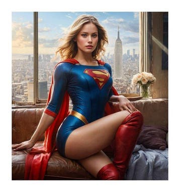 Alberto Ricardo (XXI) - Super chica. Giclée 65 x 70 cm, Nieuw