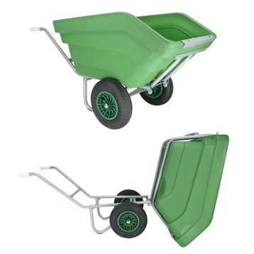 Fort volume kiepkruiwagen 300 liter met 2 wielen, GROEN, Ophalen of Verzenden